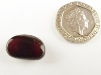 Amber (red): polished nugget