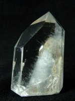 Blue Quartz: polished point - with Riebeckite
