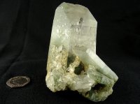 Clear Quartz: crystal cluster - Chlorite Included Lightbrary