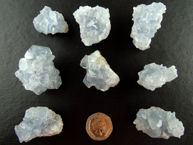 (image for) Celestite: crystal clusters - Click Image to Close
