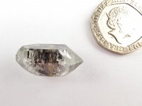 Tibetan Black Spot Quartz: crystal - DT