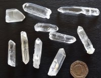 (image for) Clear Quartz: crystals (assorted formations)