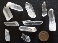 (image for) Clear Quartz: crystals (assorted formations)
