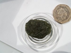 Moldavite: specimen