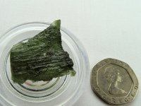 Moldavite: specimen