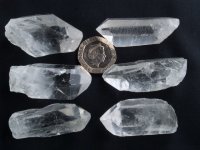 Clear Quartz - Brazil: crystals - set of 6 (xlarge)