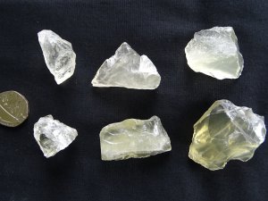 Sulphur Quartz: rough pieces (xlarge)