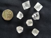 (image for) Fluorite - Clear: crystal octahedron (medium)