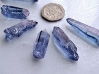 (image for) Tanzine Aura Quartz: crystals (medium)