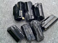 (image for) Tourmaline - Black (A grade): crystals - DT (medium)