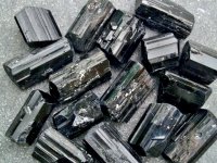 (image for) Tourmaline - Black (A grade): crystals - DT (small)