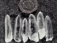 Clear Quartz: crystals - set of 6 (small)