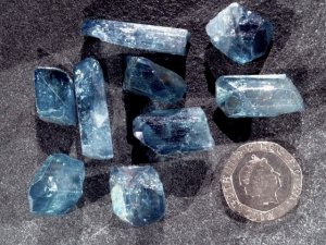 Danburite - Aqua Aura: crystals (xsmall)