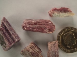 Tourmaline - Pink: crystals - B grade (small)