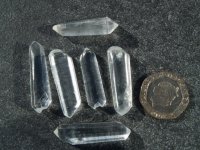 Clear Quartz: crystals - DT set of 6 (small)