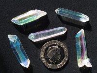 (image for) Angel (Opal / R'bow) Aura Quartz: crystals (small)