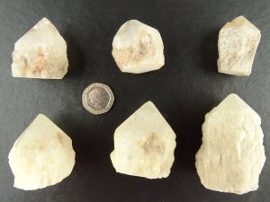 Candle Quartz - cut base: crystals (medium)