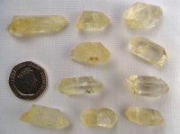 Citrine - natural: crystals (small) - Wales