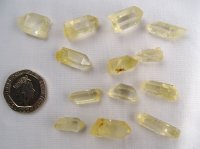 (image for) Citrine - natural: crystals (xsmall) - Wales