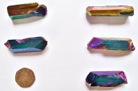 Danburite - Flame Aura: crystals (xxlarge)