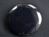 (image for) Goldstone - Blue (manmade starstone): palmstone (medium)