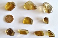 (image for) Kundalini Quartz (citrine/smoky mix): tumbled stones (small)