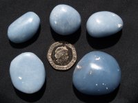 (image for) Angelite: tumbled stones (large)