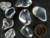 Angel (Opal/R'bow) Aura Quartz - A grade: tumbled stones (xlge)