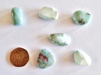 (image for) Larimar 'B' grade: tumbled stones (medium)