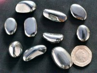 (image for) Hematite: tumbled stones (medium)