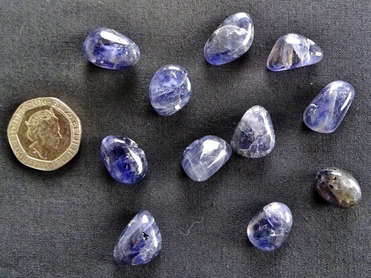 (image for) Iolite: tumbled stones (small) - Click Image to Close