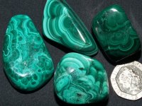 Malachite - A grade: polished pieces (large)