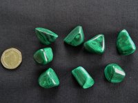 Malachite - A grade: polished pieces (medium)