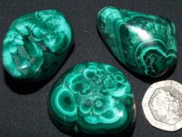 Malachite - A grade: polished pieces (xlarge)