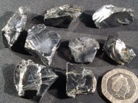 (image for) Shungite - AA grade (Noble/Elite): raw pieces (small)