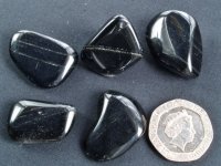 (image for) Obsidian - Sheen (banded): tumbled stones