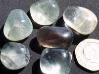 (image for) Fluorite - Green Banded: tumbled stones (small)