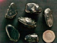 (image for) Tourmaline - Black: tumbled stones (medium)