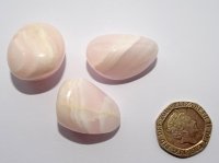 Calcite - Mangano (Pink Banded): tumbled stones (xsmall)