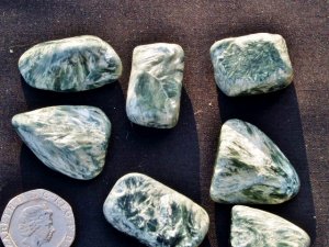 Seraphinite: polished pieces (large)