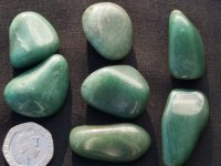 (image for) Aventurine - Green (India): tumbled stones
