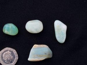 Opal - Blue Jelly: polished pieces (medium)