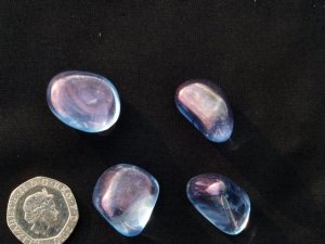 Tanzine Aura Quartz: tumbled stones (xlarge)