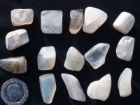 Moonstone - White: tumbled stones (medium)