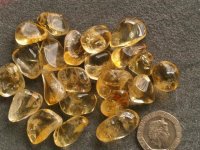 (image for) Citrine - natural (A grade): tumbled stones (xlarge)