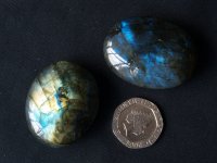 (image for) Labradorite - Spectrolite (AAA grade): tumbled stones (xlarge)