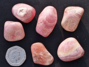 Rhodocrosite - A grade: tumbled stones (medium)