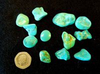 Turquoise: polished pieces (xsmall)