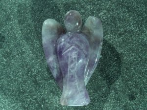 Amethyst: Angel carvings