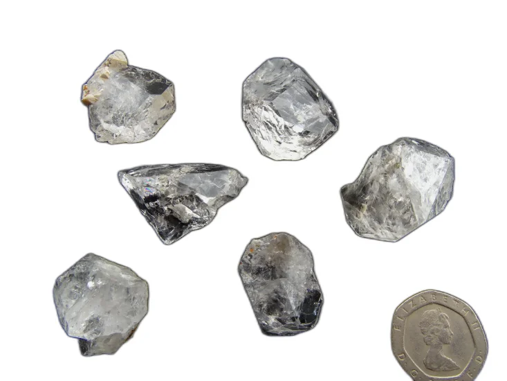 (image for) Herkimer Diamond: crystal pieces - set of 6